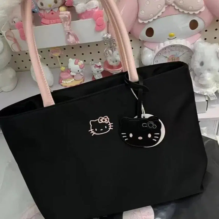 [BUNJANG] Hello Kitty Black Tote Bag / 헬로키티 블랙 토트백 새상품