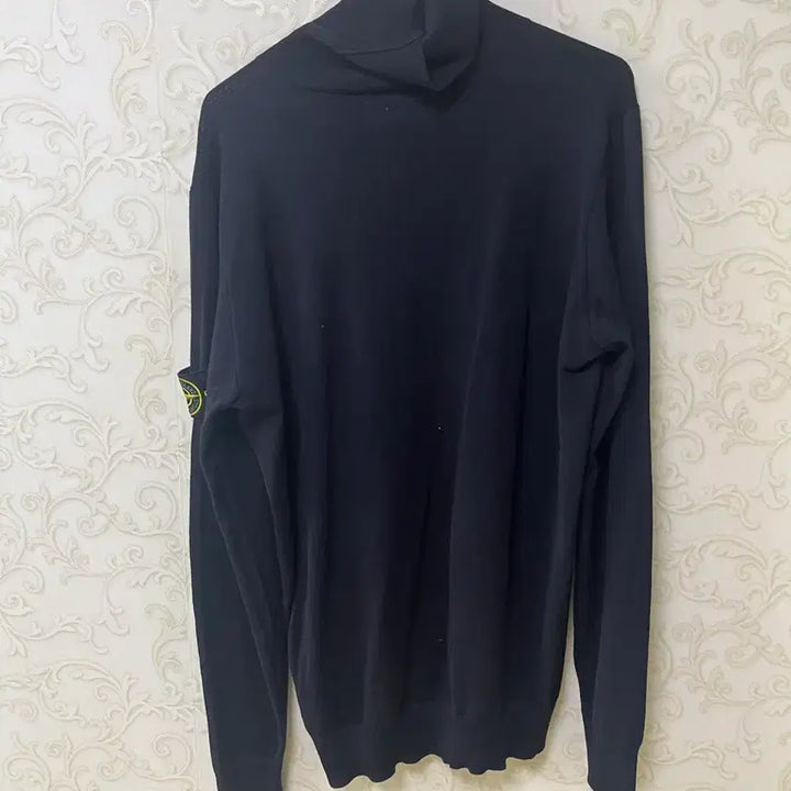 [BUNJANG] Stone Island Black Turtleneck Knit L (100) / 스톤아일랜드 블랙 목폴라 터틀넥 니트 L 100