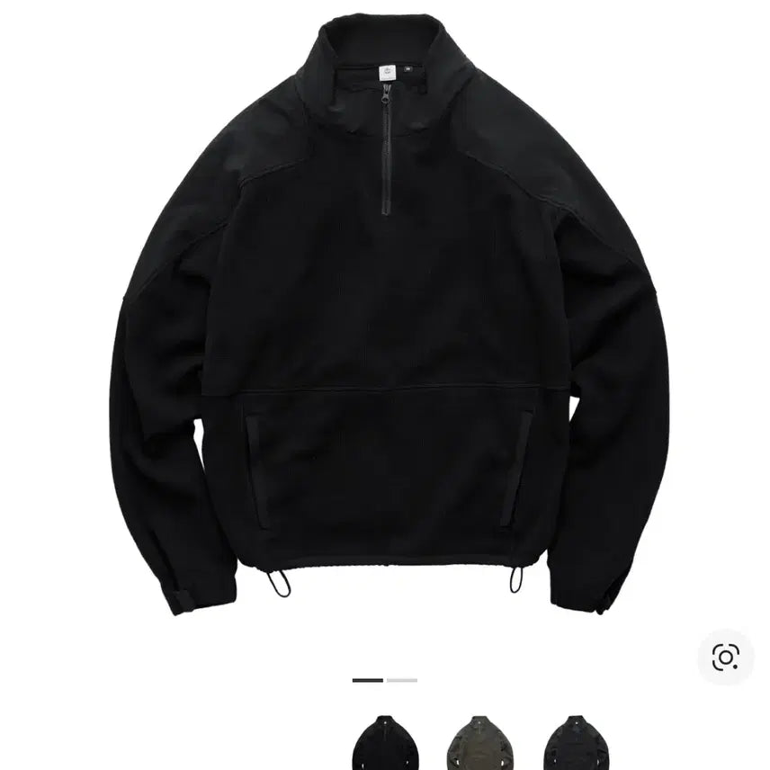 [BUNJANG] Polytru Commando Half Zip Black / [4] 폴리테루 코만도 하프 집 블랙