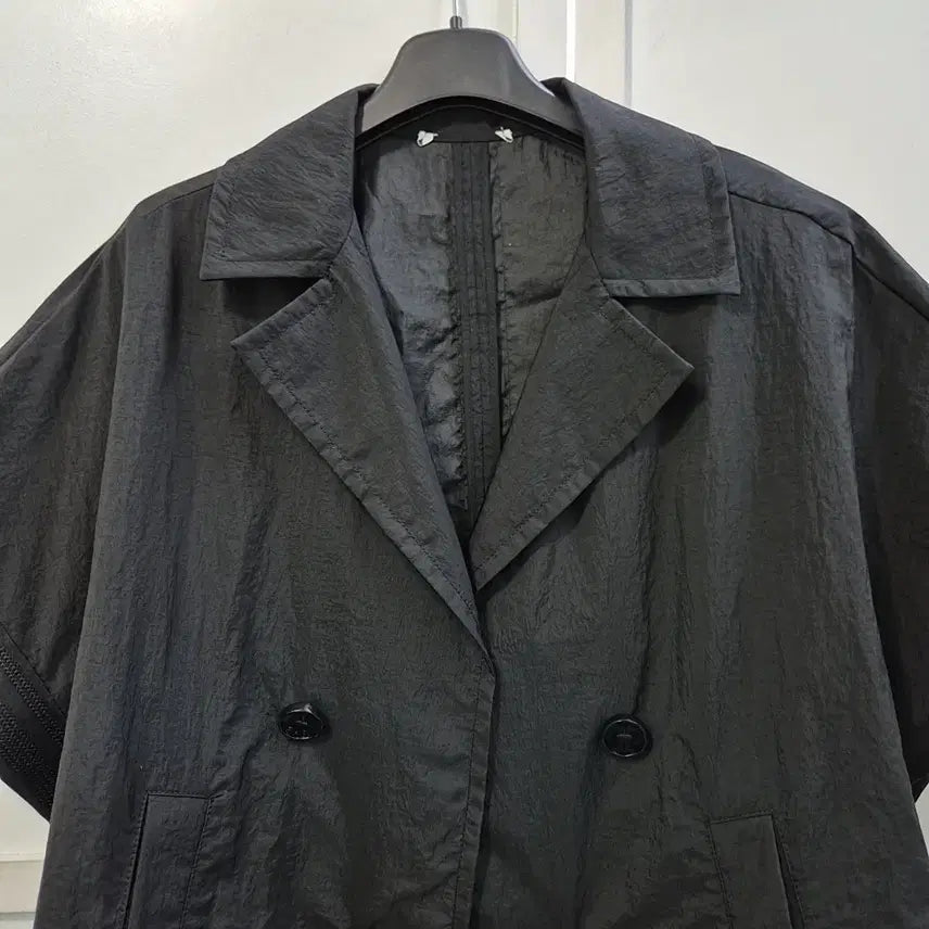 [BUNJANG] Double Button Short Sleeve Jacket / 더블 버튼 반팔 자켓
