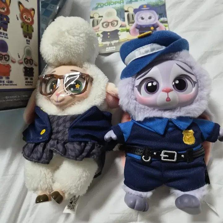 [BUNJANG] Bundle Set Zootopia Judy &amp; Bellwether Keychain Plush Dolls / 일괄) 미니소 주토피아 주디, 벨웨더 키링 인형 가챠