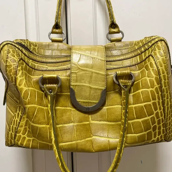 [BUNJANG] Aigner Yellow Tote Bag / Aigner 옐로우 토트백