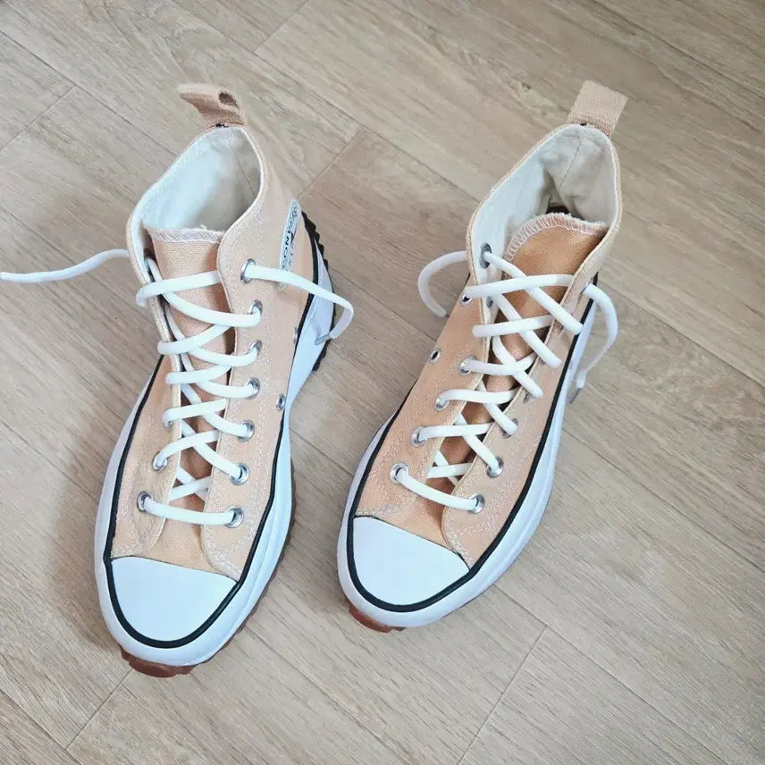 [BUNJANG] Converse Run Star Hike High Beige Custom Sneakers / 컨버스 런스타 하이크 하이 베이지(커스텀)