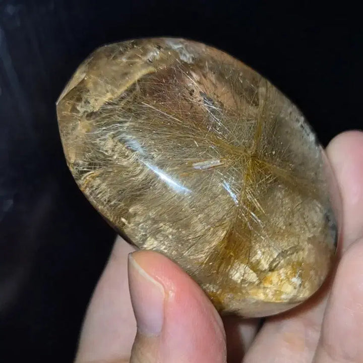 [BUNJANG] Star Golden Rutilated Quartz Large Rough Stone / 초고퀄! 스타 골든루틸 가든쿼츠 대형 원석 광물 보석 침수정 금침