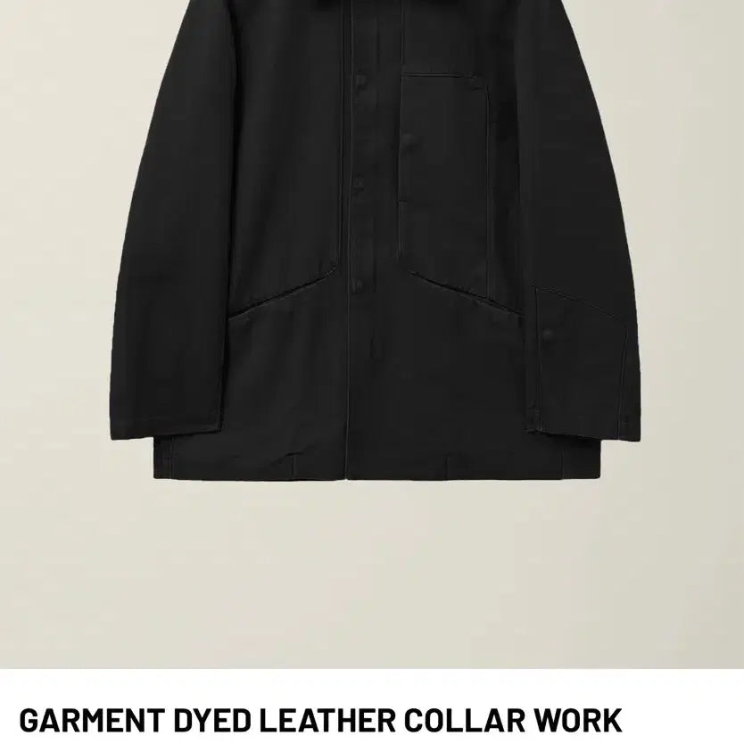 [BUNJANG] EE Leather Collar Work Jacket / 누마레 EE 레더카라 워크 자켓 S