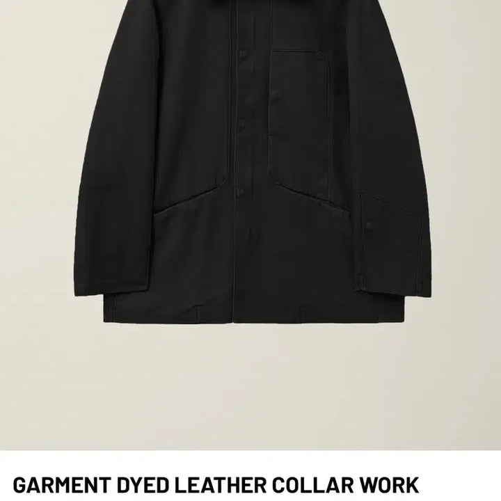 [BUNJANG] EE Leather Collar Work Jacket / 누마레 EE 레더카라 워크 자켓 S