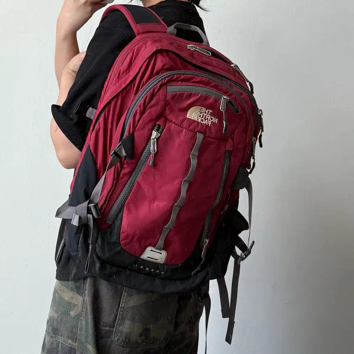 [BUNJANG] The North Face Surge Backpack Red / 노스페이스 서지 레드 백팩