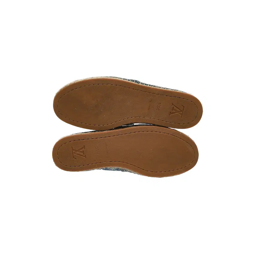 [BUNJANG] Louis Vuitton Monogram Espadrilles Blue Denim EU 35.5 / (W) 루이비통 모노그램 에스파드리유