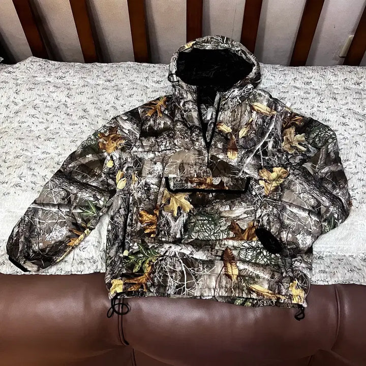 [BUNJANG] Fetch Sunday Real Tree Anorak Lightweight Padding (Size S) / [S] 페치선데이 Fetch Sunday 리얼트리 아노락 경량패딩