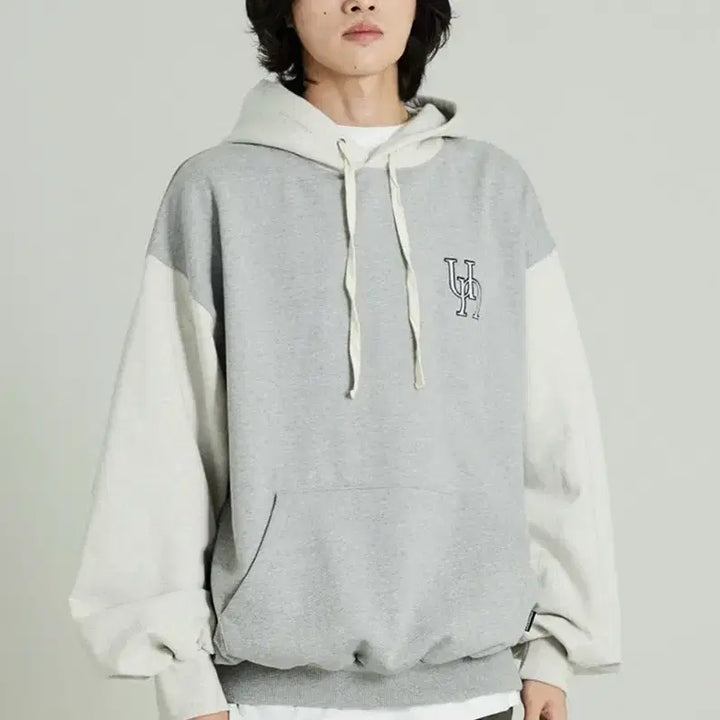 [BUNJANG] Urbanstuff Color Matching Hoodie Grey L / (L) 어반스터프 컬러 매칭 후디 그레이