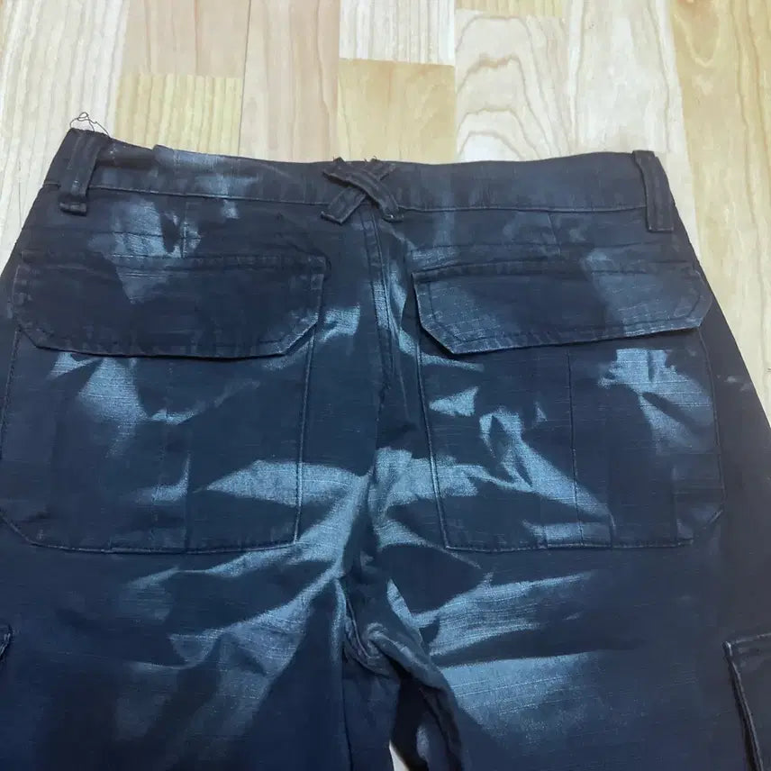 [BUNJANG] Vintage Wrinkle Painting Oversized Cargo Pants / (32) 빈티지 주름 페인팅 오버사이즈 카고팬츠