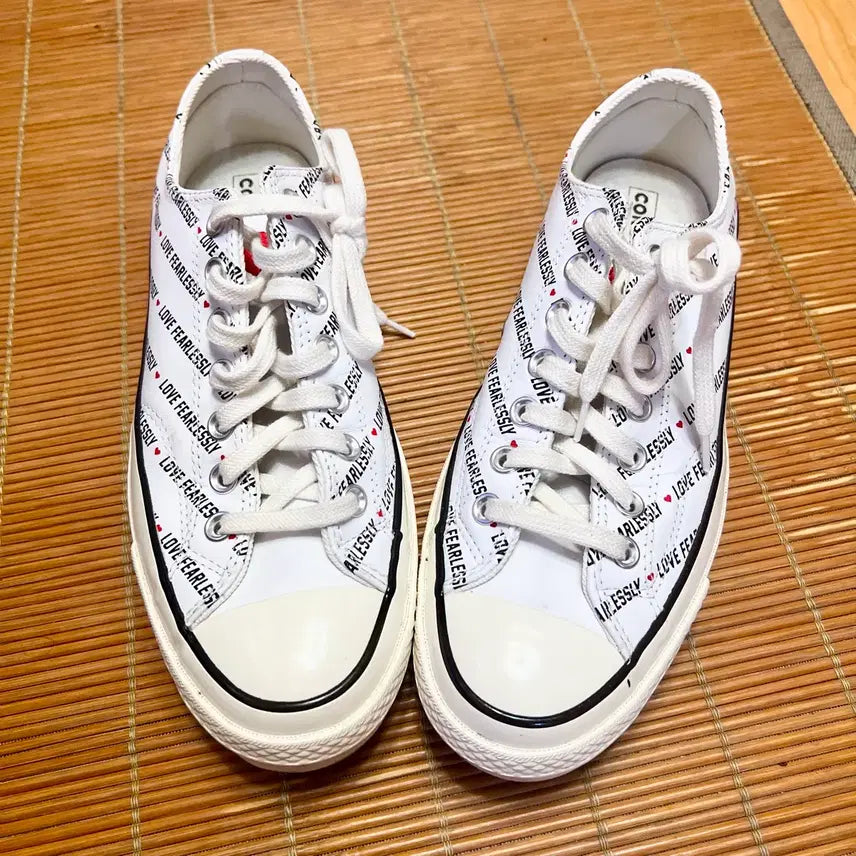 [BUNJANG] Converse Chuck 70 Love Fearlessly Low (White) - Size 270 / [270] 컨버스 척70 러브 피어리슬리 로우 (화이트)