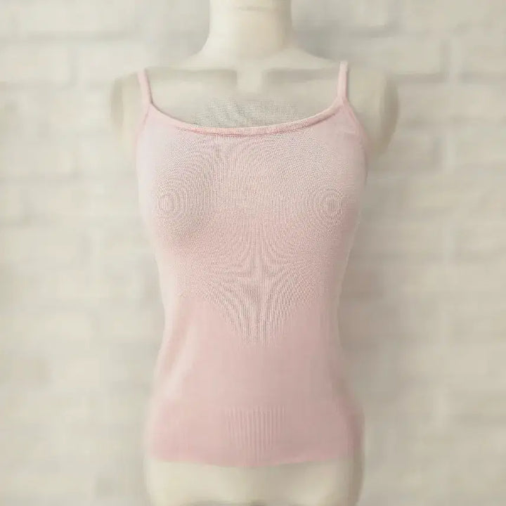 [BUNJANG] Incline Pink Knit Tank Top / In cline 연핑크 니트 나시
