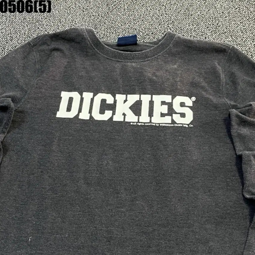 [BUNJANG] Dickies Fleece Sweatshirt Gray / 디키즈 기모 맨투맨 티셔츠 그레이