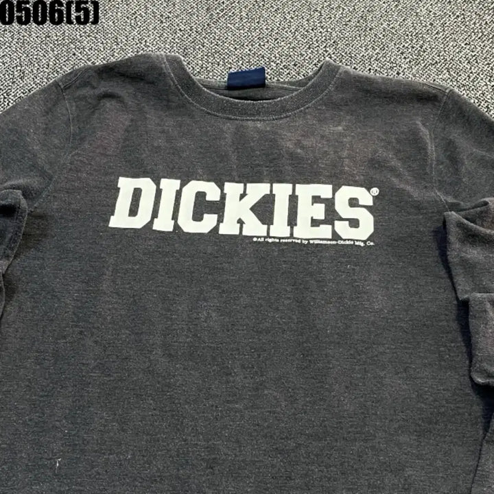 [BUNJANG] Dickies Fleece Sweatshirt Gray / 디키즈 기모 맨투맨 티셔츠 그레이