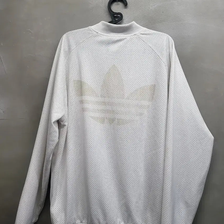 [BUNJANG] Adidas White Mesh Track Jacket / 아디다스 화이트 메쉬 트랙 자켓