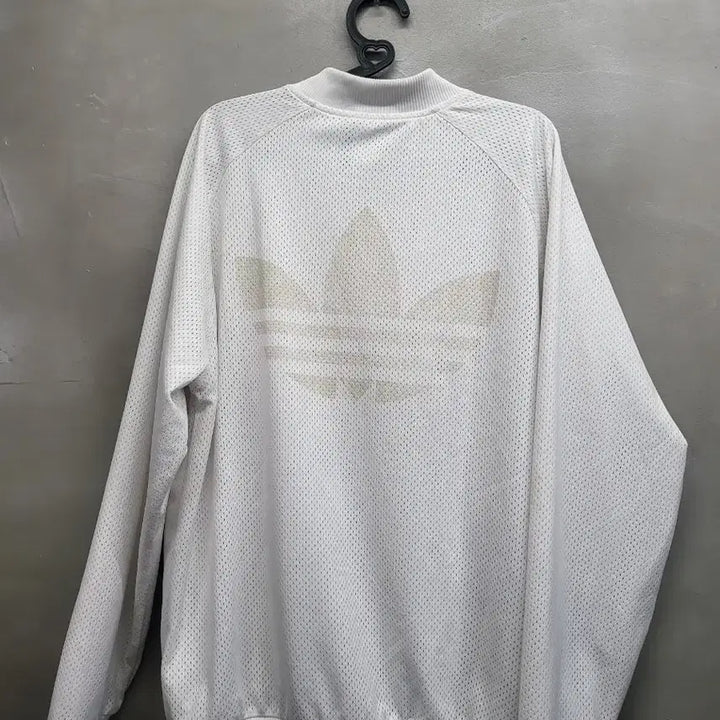 [BUNJANG] Adidas White Mesh Track Jacket / 아디다스 화이트 메쉬 트랙 자켓