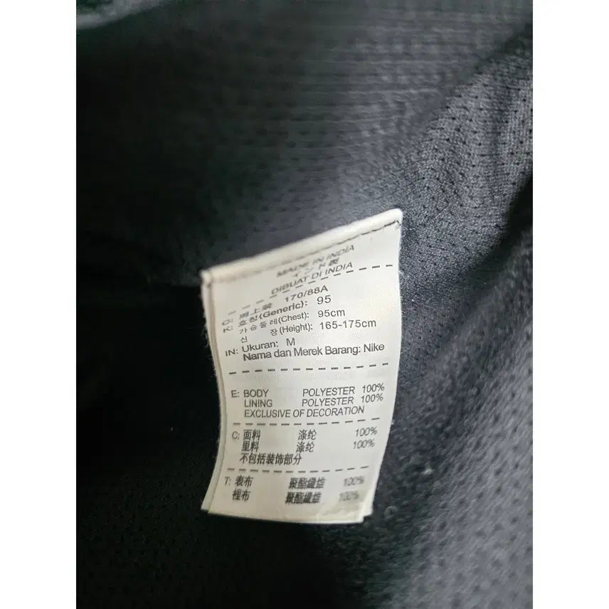 [BUNJANG] Nike Black Windbreaker Jacket / M 나이키 블랙 바람막이 자켓 D115