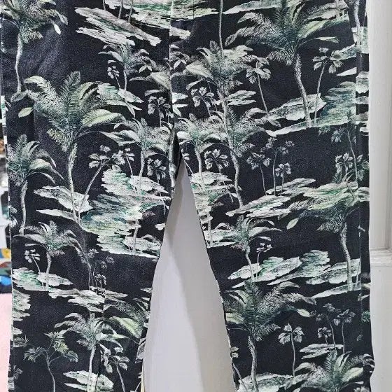 [BUNJANG] Zara Tropical Palm Tree Pattern Pants / 자라 야자수 패턴 바지
