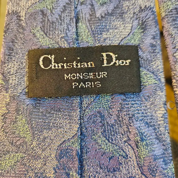 [BUNJANG] Dior Blue Pattern Silk Necktie / Dior 디올 블루 패턴 실크 넥타이