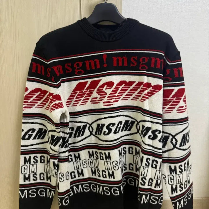 [BUNJANG] MSGM Logo Knit Sweater / MSGM 로고 니트 M사이즈