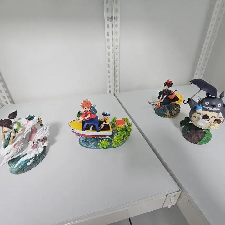 [BUNJANG] Chikara Ghibli 4-Piece Resin Figure Set / chikara 지브리 토토로 키키 치히로 포뇨4종 레진피규어