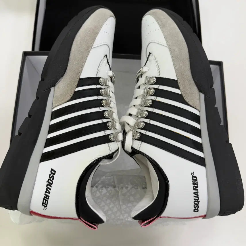 [BUNJANG] Dsquared2 Leather Sneakers White / 새 상품 (미사용) 디스퀘어드2 레더 스니커즈