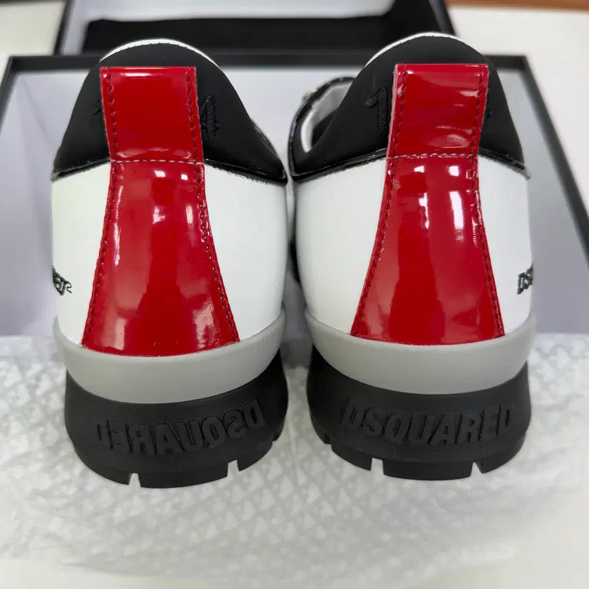 [BUNJANG] Dsquared2 Leather Sneakers White / 새 상품 (미사용) 디스퀘어드2 레더 스니커즈