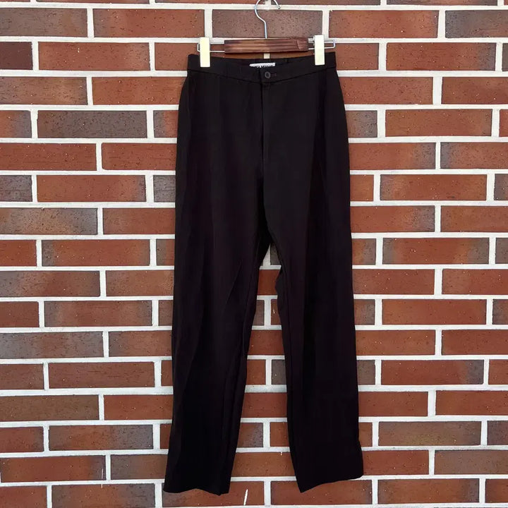 [BUNJANG] Issey Miyake Pleated Brown Nylon Pants / Issey Miyake 주름가공 브라운 나일론 팬츠