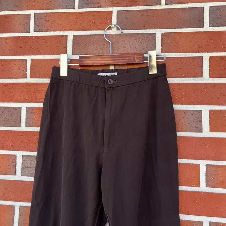 [BUNJANG] Issey Miyake Pleated Brown Nylon Pants / Issey Miyake 주름가공 브라운 나일론 팬츠