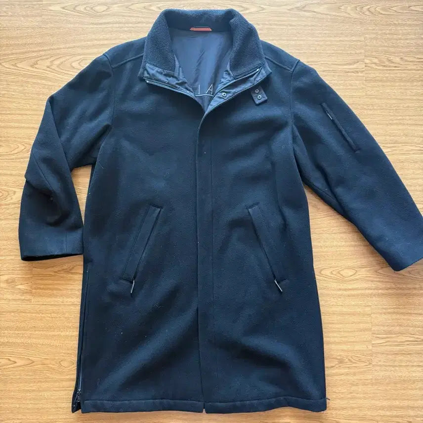 [BUNJANG] Panianni Wool Blend Black Coat / 독일 메이드 파니아니 울 혼방 블랙 코트