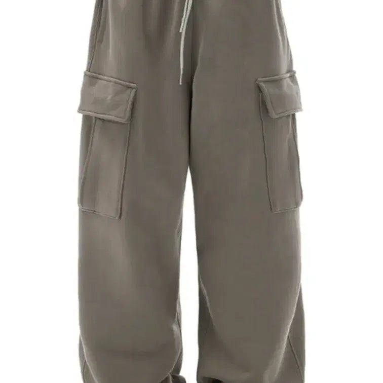 [BUNJANG] Moif Overmil Sweat Pants Olive Grey / 모이프 오버밀 스웻 팬츠[2] 올리브그레이