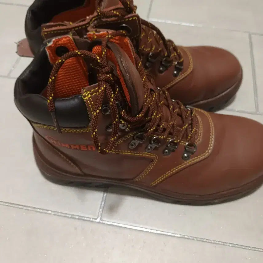 [BUNJANG] HIMMEN Brown Work Boots Safety Shoes / 힘멘 HIMMEN 갈색 작업화 안전화