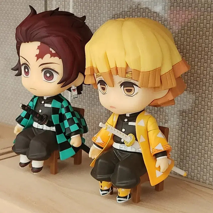 [BUNJANG] Tanjiro &amp; Zenitsu Nendoroid Swacchao Bundle Set / [일괄] 탄지로+젠이츠 / 넨도로이드 스왓챠오
