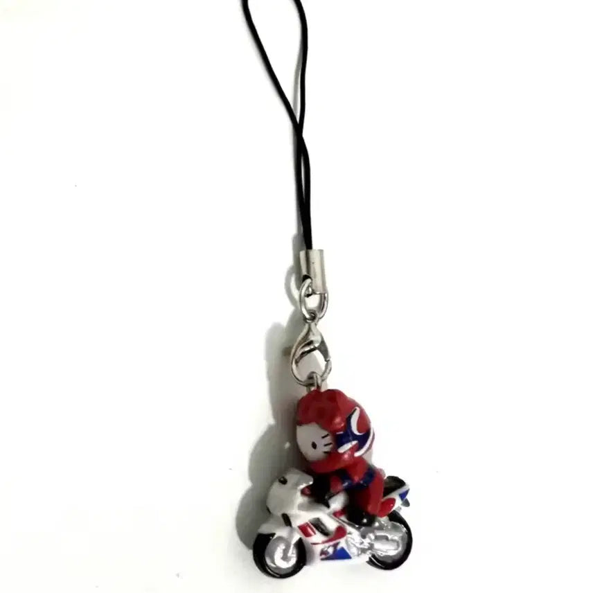 [BUNJANG] Hello Kitty Motorcycle Strap Keychain / 헬로키티 오토바이 스트랩 키링