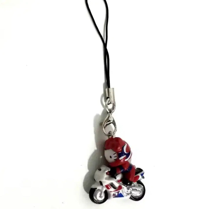 [BUNJANG] Hello Kitty Motorcycle Strap Keychain / 헬로키티 오토바이 스트랩 키링