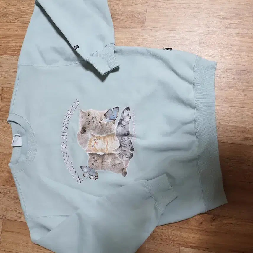 [BUNJANG] Sculptor Cat Print Sweatshirt - Size M / sculptor 스컬프터 맨투맨 사이즈 M