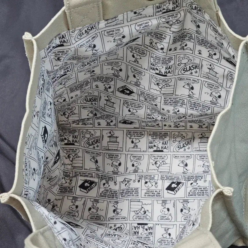 [BUNJANG] Peanuts Snoopy Embroidered Tote Bag / 피너츠(PEANUTS) 스누피 토트백 가방  (일본에서 구입)