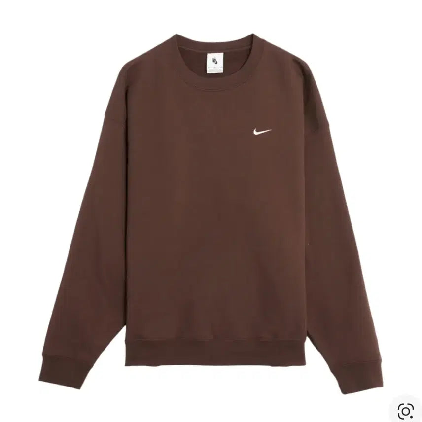 [BUNJANG] Nike Swoosh Sweatshirt Brown DX1362-237 / 나이키 스우시 맨투맨 브라운 DX1362-237