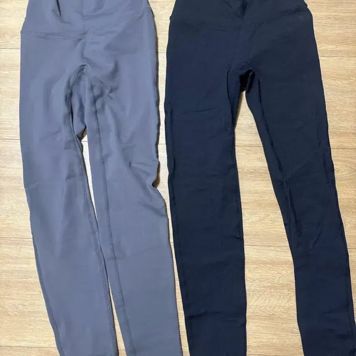 [BUNJANG] Andar Leggings 2-Piece Set (Gray, Black) Size 2 / 안다르 레깅스 2벌 (그레이, 블랙) 사이즈 2