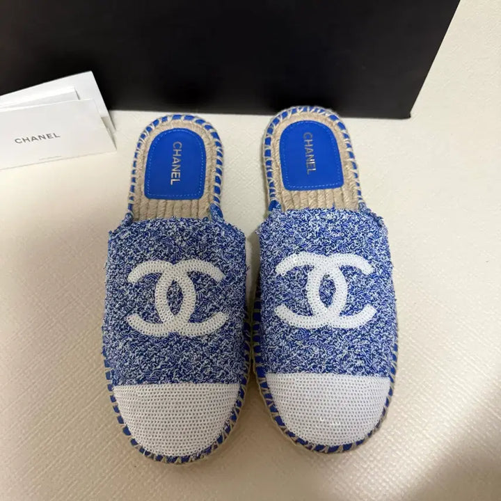 [BUNJANG] Chanel Espadrille Mules Sandals 37 / 샤넬 에스파듀 슬리퍼 뮬 샌들 37