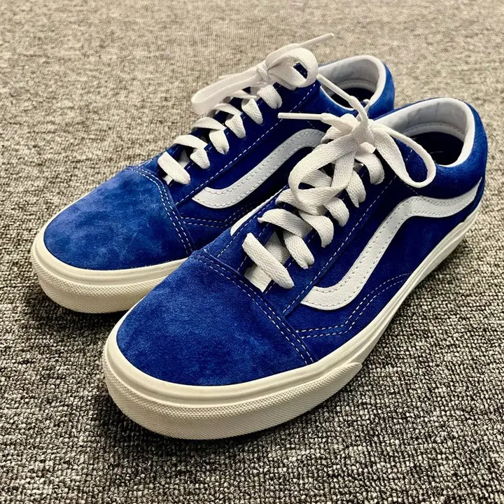 [BUNJANG] Vans Old Skool Suede Blue Sneakers - Size 235 / [235] 반스 올드스쿨 스웨이드 블루
