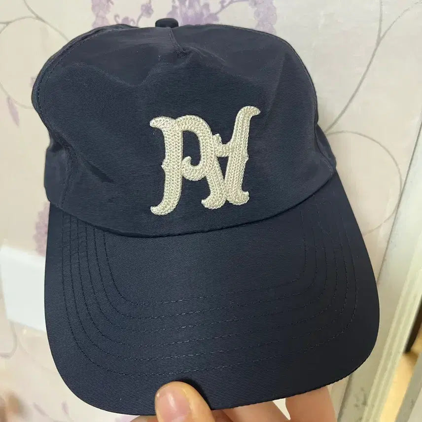 [BUNJANG] Partimento Navy Embroidered Logo Ball Cap / 파르티멘토 볼캡