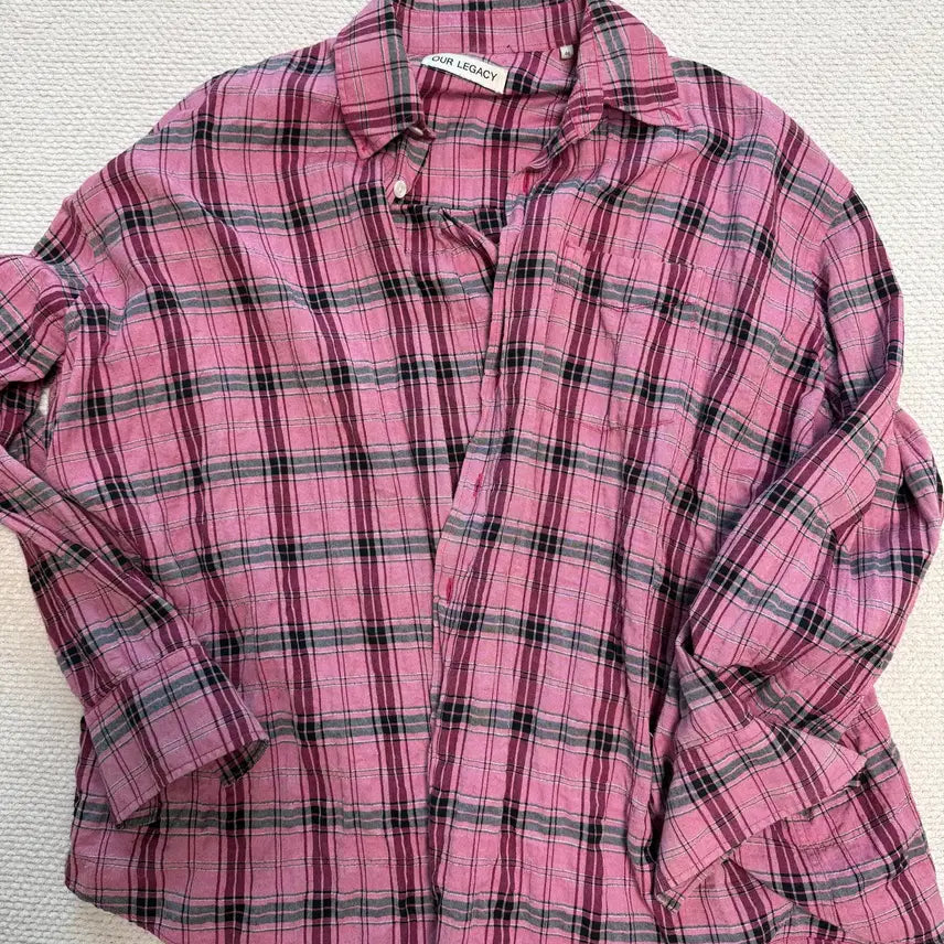 [BUNJANG] Our Legacy Borrowed Shirt Pink 46 / (급처) 아워레가시 버로우드 셔츠 핑크 46