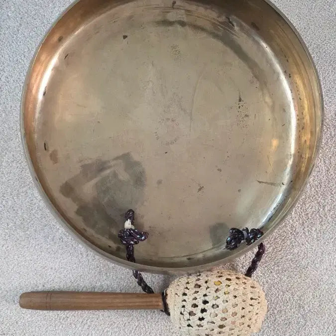 [BUNJANG] Brass Gong / 황동 징 놋쇠 + 가방 + 징채