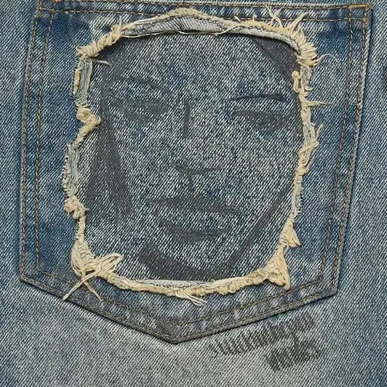 [BUNJANG] WEcandoo Denim FACE DENIM PANTS / 위캔더스 데님 FACE DENIM PANTS (DENIM)