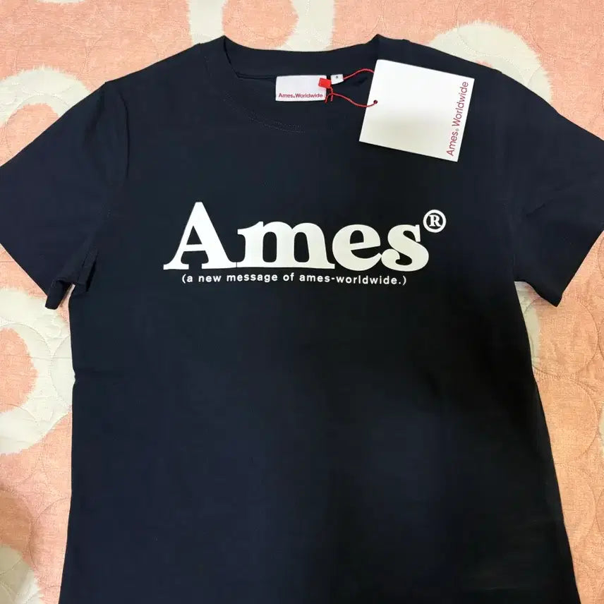 [BUNJANG] AMESS Basic Logo T-shirt Navy / 새상품) 아메스 반팔티 (베이직 로고 티셔츠 네이비)