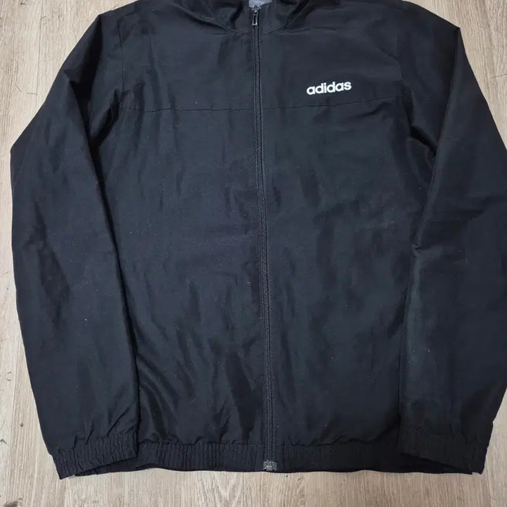 [BUNJANG] Adidas Spell Logo Windbreaker Zip-Up Jacket L (100) / 아디다스 스펠 로고 윈드브레이커 바람막이 집업 자켓 L(100)