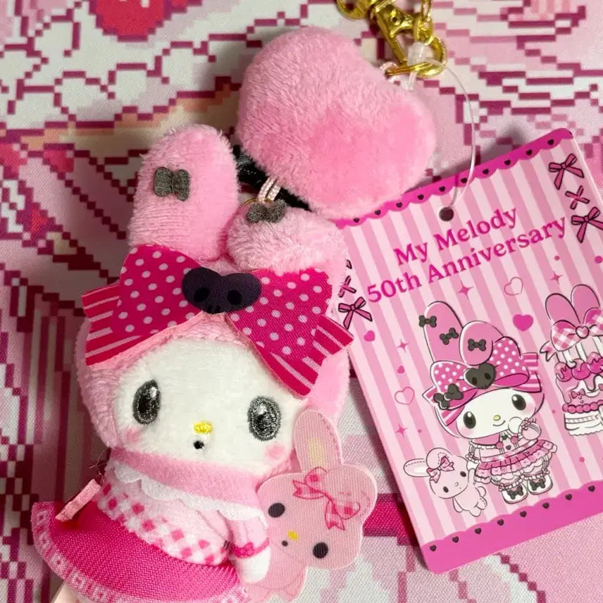 [BUNJANG] Sanrio My Melody 50th Anniversary Mascot Doll / 산리오 마이멜로디 50주년 마스코트 인형