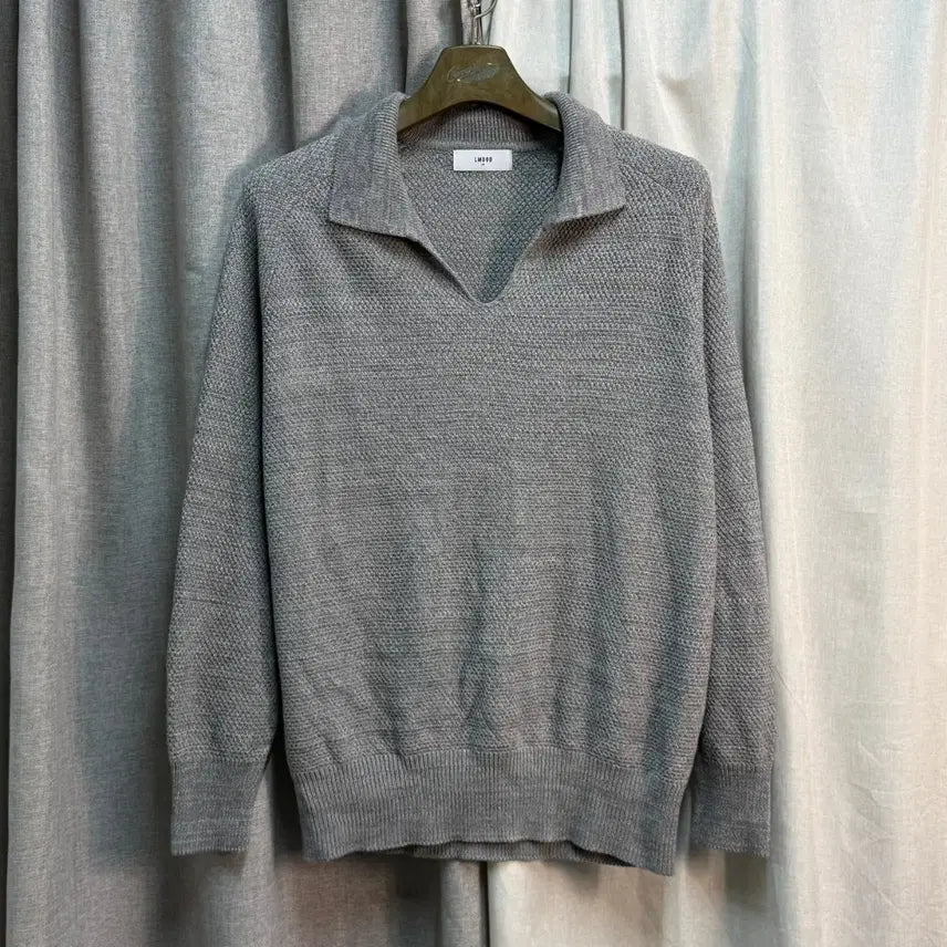 [BUNJANG] Elmood V-Neck Collar Summer Knit (L) / [L] 엘무드 LMOOD 브이넥 카라 여름 니트